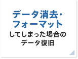 データ消去・フォーマットしてしまった場合のデータ復旧