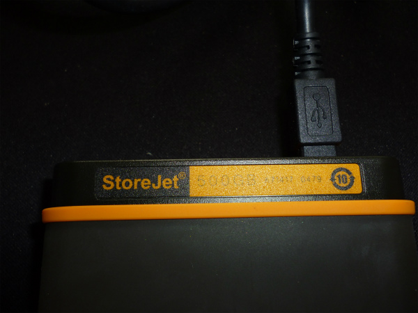 StoreJet 500GB　ラベル