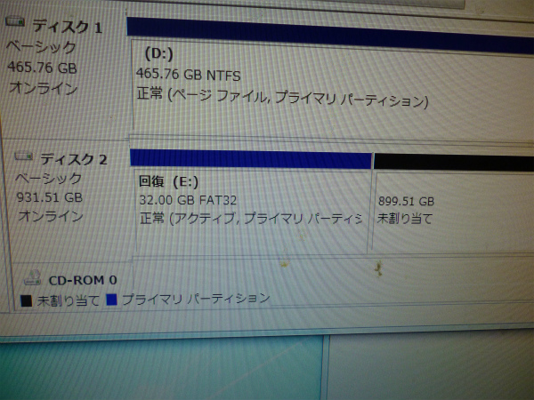 ディスクの管理