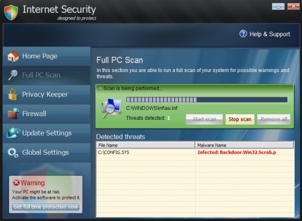 偽セキュリティソフト Internet_Security